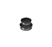 Zenker 9916550 - Juego de 2 moldes para manchar, molde de 16 cm y molde de 18 cm, mini molde redondo, molde para pastel, acero inoxidable, negro, 16 cm y 18 cm