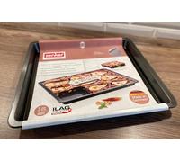 Zenker Bandeja de horno extensible 37-52 x 3 cm, universal, resistente al calor hasta 240 °C, antiadherente