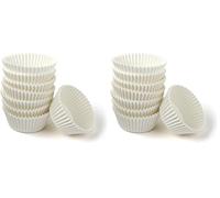 Zenker Cápsulas Magdalenas, Moldes individuales para cupcakes, muffins y magdalenas en papel, Aptas para hornear, Color Blanco, 5cm, Pack de 100 uds (Paquete de 2)