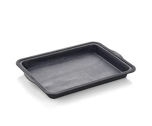 Zenker Excellence, Bandeja para Horno, Rustidera Antiadherente en Silicona Reforzada con Fibra de Vidrio y Borde de Nylon, Alta Durabilidad y Fácil Desmolde, Color Negro, 36x26x4cm, 1 ud.