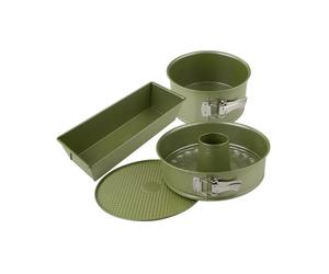 Zenker Juego de 3 moldes para tartas Green Vision de 18 a 30 cm