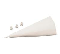 ZENKER Manga Pastelera Decorar 31Cm. + 5 Boquillas aptoes para reposteria (color: blanco), cantidad: 6