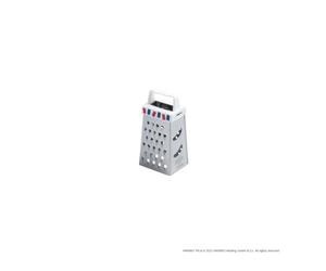 Zenker meets Haribo Mini rallador cuadrado - Rallador de cocina con superficie de fricción de acero inoxidable para rallar, rallar y cepillar, rallador cuadrado con diseño de oso dorado Haribo