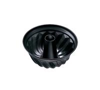 ZENKER Molde bizcocho redondo 22cm-Molde rosco alto o savarín antiadherente negro-22x22x11,5cm- 1ud