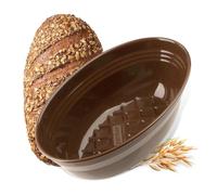 Zenker Molde para hacer pan con texto en alemán "Dein Brot!", esmaltado, 2000 ml, 265 x 165 x 92 mm, resistente al calor hasta +400 °C, apto para lavavajillas