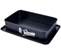 Zenker Molde rectangular de 28 x 18 cm, ideal para San Valentín y Día de la Madre, con un corazón único en relieve, libre de PFAS, fabricado en Alemania