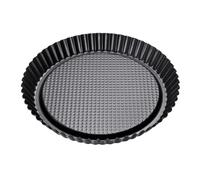 Zenker Molde rizado para tartas, diámetro 28 cm, acero con revestimiento antiadherente, color negro. 1 ud.