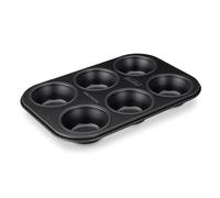 Zenker Perfect Black - Molde para magdalenas (6 unidades, chapa de acero, doble antiadherente, resistente al calor hasta 230 °C, ideal para deliciosas magdalenas, fabricado en Alemania)