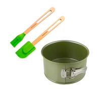 Zenker Set de Repostería, incluye 1 Molde Green Vision 18x10 cm con Cera Natural de Carnaúba, Apto para Panettone y Tartas Altas, incluye Pincel de Silicona y Espátula de Silicona…