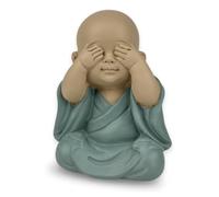 Zen'Light - Estatua de Buda Vue en posición mítica - No Ver Nada - Buda bebé reconocido simbólicamente - Estatua Tranquila y Alegre - Decoración Zen - H 10,5 cm