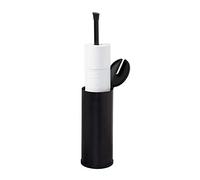 Zenna Home Smart Accessories NeverRust - Soporte de Papel higiénico de 3 Rollos de fácil Acceso, Aluminio, Negro Mate