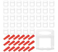 ZEONHEI 800 niveladores de azulejos de 2 mm, nivelación de posicionamiento de azulejos reutilizables, práctica herramienta de regulación de azulejos para colocación de azulejos de pared