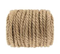ZEONHEI - Cuerda de cáñamo de Yute de 10 mm, 164 pies / 50 m de Grosor Natural para Manualidades, jardinería, agrupación, Camping, decoración