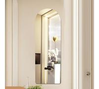 ZEOPLE Espejos de Cuerpo Entero, Azulejos AcríLicos Irregulares, Pegatinas para Espejos de Pared, Espejos Adhesivos, Espejo Acrílico Suave para Puerta, Entrada y Sala de Estar(Arch shape-40x120cm)