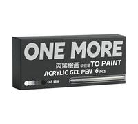 ZEPFJHE 6 bolígrafos de tinta de gel acrílico de 0,8 mm, retráctiles, coloridos, para artistas, estudiantes, viajes, diario, bocetos, dibujos, suministros de arte