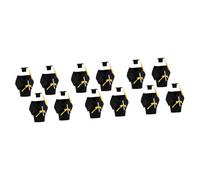 Zerodeko 12 Juegos of Mini Doctoral Hat Bottle Covers Decoraciones para Vino con Toga Accesorios para Fiestas de Graduación para Celebraciones y Reuniones