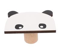 Zerodeko 1juego Perchero Infantil Adhesivo de Pared con Diseño Panda Madera de Tilo Gancho Decorativo Seguro y Resistente para Habitación para Colgar Ropa y Accesorios
