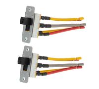 Zerodeko 2 interruptores deslizantes para ventilador de techo, interruptor | Interruptor de 6 pines, 3A 250V/6A 125V, con cableado preinstalado, interruptor de transferencia deslizante de doble tiro