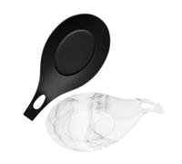 Zerodeko 2 Piezas Almohadilla Para Cuchara De Sopa Soporte De Silicona Para Cucharas Reposacucharas Soporte Para De Cocina