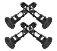 Zerodeko 4 Pasadores de Bloqueo de Plástico Negro para Cubo de Basura Exterior de 120l, Accesorios de Cierre Seguro y Cómodo para Tapa, Pack de 4 Unidades