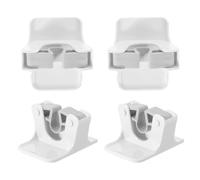 Zerodeko 4 Piezas Soporte Moderno para Escobas Pared Autoadhesivo y Fregonas, Organizador de Abs Blanco Diseño Fácil Instalación Hogar