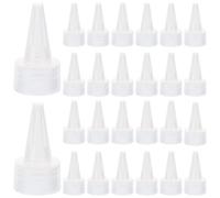 Zerodeko 50 Piezas Tapas de Botellas Reutilizables de Plástico Buen Sellado y Cierre Fácil, Diseño Moderno para Botellas de Vidrio Hogar