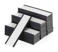 Zerodeko 50 Unidades Portaetiquetas Magnético Tarjeta Insertable para | Caucho Imantado y Papel, Visibilidad Clara, Uso Versátil, para Gestión de Almacén y Metal