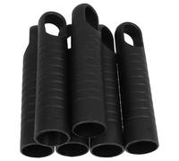 Zerodeko 6 Piezas Mango de Repuesto para Escoba de Barrido en Pp Negro Agarre Seguro y Eficiente, Tapa para Cabezales de Fregona Adecuado para Utensilios de Limpieza Domésticos