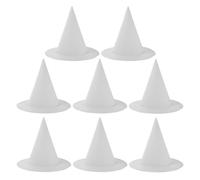 Zerodeko 8 Piezas Sombrero de Papel Blanco Hecho a Mano Diseño DIY Creativo, Reutilizable y Lienzo en Blanco para Pintar en Fiestas y Juegos de Rol