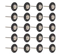 Zerodeko Accesorio de Cabezal de Taladro para Pulido 20 Piezas, Cepillo de Cerdas de Filamento Abrasivo T Tipo 3x25 Mm, Herramienta Eléctrica para Limpieza y Rectificado en Superficies