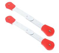 Zerodeko Bisagras Reforzadas para Escalera de Aleación de Aluminio, Barra de Tracción Galvanizada de 35 Cm, Accesorio de Seguridad para Escaleras Plegables Ático, Repuesto para Bisagra