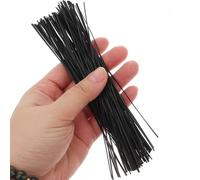 Zerodeko Bridas Reutilizables de 500 Galvanizado Hierro Cables para Negro de 15cm y Resistentes en Organizar Oficina y Hogar