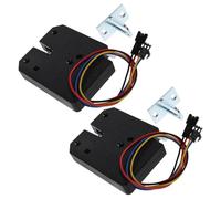 Zerodeko Cerradura Electrónica 5 V de Control, 2 Unidades, Aleación de Titanio Negra para Buzones y Armarios Pestillo Eléctrico de Cierre Seguro