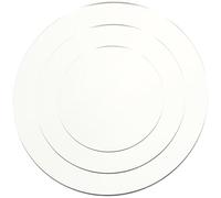 Zerodeko Espejos Redondos de Acrílico para Fotografía 3 Piezas (10 14 18 Cm) Acabado Espejo, Accesorios para Fotos Profesionales de Joyería y Cosméticos, Adecuado para Decoración y Estudio