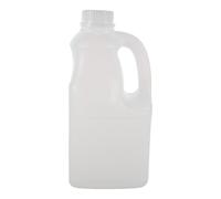 Zerodeko Jarra de Agua con Asa, Contenedor de Almacenamiento de Jugo Cuadrado Vacío 1,9 L, Hdpe, Blanco, Fácil de Limpiar, para Jarabe y Leche, Organización Profesional Reutilizable