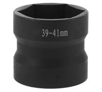 Zerodeko Juego de Llaves de Vaso de Impacto 39-41 Mm Negro para Motocicleta, Dado Doble Cabeza de Acero Resistente para Reparación de Polea de Correa, Herramienta Multifunción para