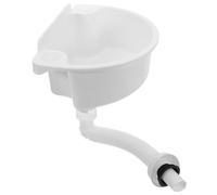 Zerodeko Mini Fregadero sin Taladro de Plástico Blanco para Baño, Lavabo Pequeño con Instalación Fácil, Ahorro de Espacio y Versátil para Renovaciones y Porche