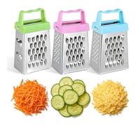 Zerodeko Mini Rallador de Queso de Acero Inoxidable Mango de Plástico, Resistente al Óxido y Cortador de Verduras para Uso en Cocina