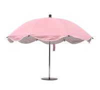 Zerodeko Mini sombrilla con Base Resistente al Viento, sombrilla Decorativa de Mesa para jardín, Piscina, terraza de cafetería, para Proteger el teléfono móvil, Color Rosa.