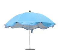 Zerodeko Mini sombrilla con Base Resistente al Viento, sombrilla Decorativa de Mesa para jardín, Piscina, terraza de cafetería, para Proteger Dispositivos electrónicos, Color Azul.