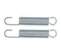 Zerodeko Muelle de Repuesto para Sillón Reclinable Interior, 2 Piezas, Acero Plata, Cuello Largo con Gancho Doble, Uso DIY, Durabilidad Prolongada para Muebles de Movimiento