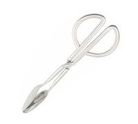 Zerodeko Pinza para Ensalada de Acero Inoxidable Tipo Tijera, Herramienta para Servir Fácil de Usar, Adecuado para Uso Diario y Picnics, 1 Pieza