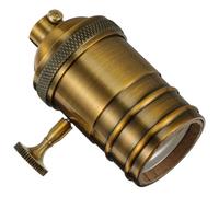 Zerodeko Portalámparas Colgante Vintage E27 de Fundición a Presión, Resistente al Calor y Ligero, de Aluminio y Cobre para Bombillas Edison en Sótanos o Baños