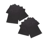 Zerodeko Servilletas de Papel Negras 25 Unidades, 15,74 Pulgadas, Suaves al Tacto, para Boda y Fiesta, Ideales para Cumpleaños y Eventos Obsequios
