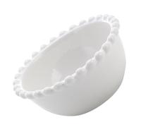 Zerodeko Tazón de Postre de Cerámica Diseño Perla para Aperitivos | Vajilla Creativa de Mesa, Superficie Lisa y Bordes Suaves, Adecuado para Oficina y Buffet