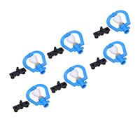 Zerodis Aspersor de Riego con Cabezal Giratorio para Cobertura Uniforme | Kit de conector de aspersor de riego para manguera de 4mm-7mm, cabezal giratorio de riego por goteo para una cobertura