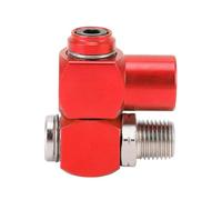 Zerodis Conector de Aire Giratorio NPT 360 de 1/4 Pulgadas, Conector de
