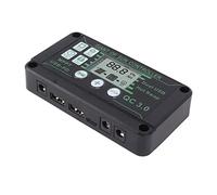 Zerodis Controlador de Carga Solar MPPT, Protección Inteligente ABS Pantalla en Tiempo Real Regulador de Carga de Seguimiento para Acampar, 20A, 12V/24V