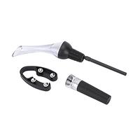 Zerodis Dispensadores de Vino Enfriadores de Vino Kit de Vertedor de Silicona ABS de Grado Accesorios para Cortadores de Papel Aireadores sin Salpicaduras Boquilla Tapón de Vacío Herramienta de