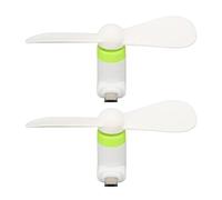 Zerodis Enfriador para Juegos de Teléfono Inteligente, Cuchilla de 3.5 | Compañero de flujo de aire móvil, 5 V y micro USB, ahorro de velocidad de fotogramas, amortiguación de vibraciones TPE,
